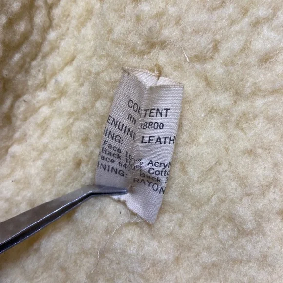 Vintage Goo-Kay Tan Leather Western Vest Sherpa Lined Snap Front Mens Medium - Picture 3 of 7